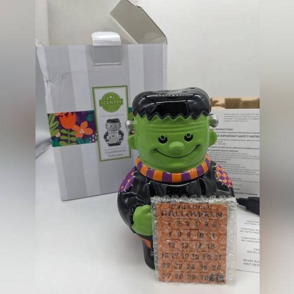 NIB "COUNTDOWN TO HALLOWEEN" Warmer Frankenstein Discontinued RARE - Picture 5 of 9